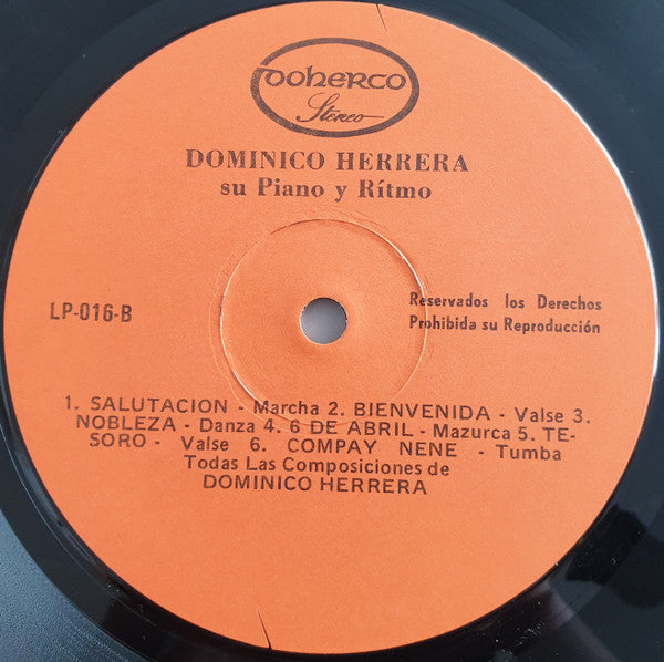 Domínico Herrera Su Piano Y Ritmo : Domínico Herrera Su Piano Y Ritmo (LP)