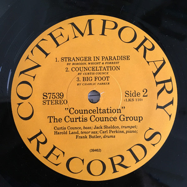 The Curtis Counce Group : Vol 2: Counceltation (LP, Album, RE)