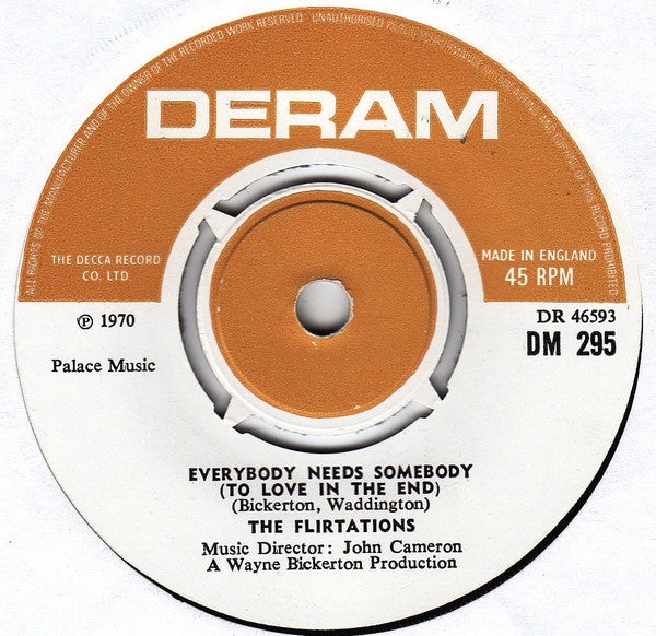 The Flirtations : Can't Stop Loving You (7", Single)