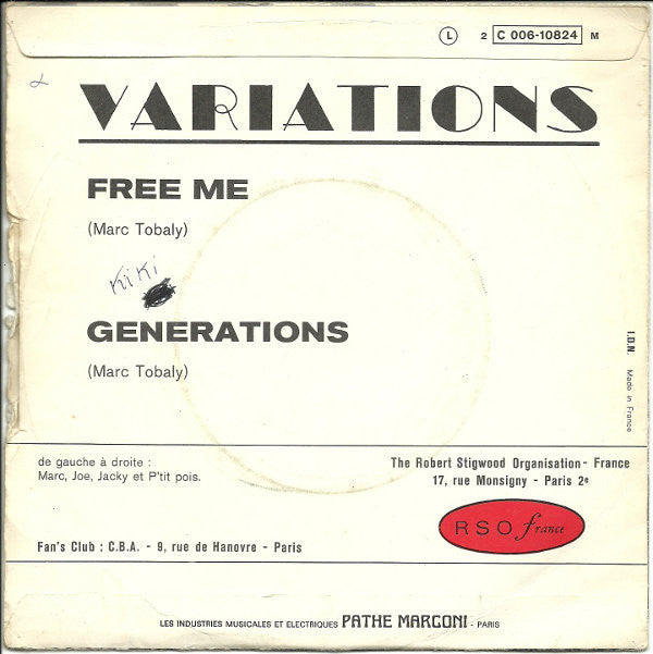 Variations (2) : N°3 (7", Single)
