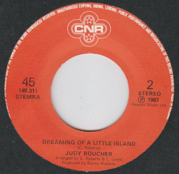 Judy Boucher : Can't Be With You Tonight (7", Single)