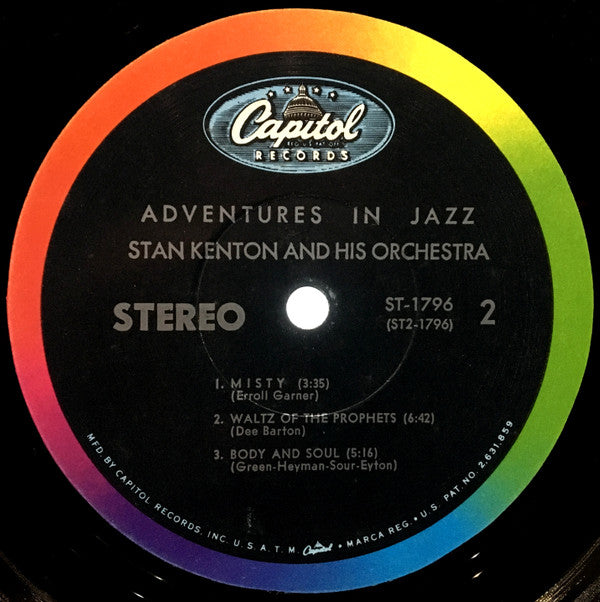 Stan Kenton : Adventures In Jazz (LP, Album, Scr)