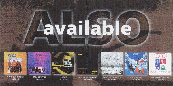 Focus (2) : Ship Of Memories (CD, Album, RE)