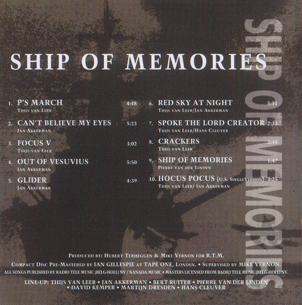 Focus (2) : Ship Of Memories (CD, Album, RE)