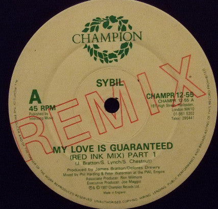 Sybil : My Love Is Guaranteed Remix (12")