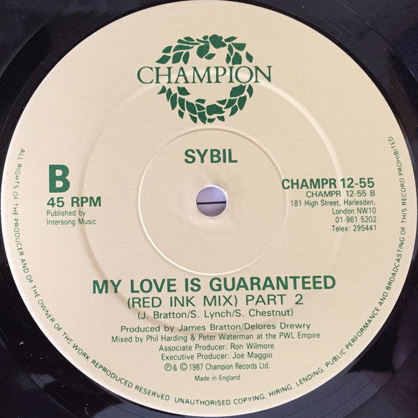 Sybil : My Love Is Guaranteed Remix (12")
