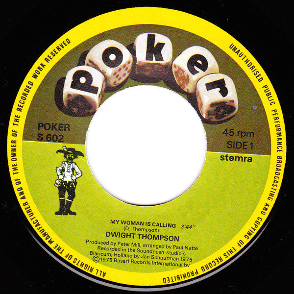 Dwight Thompson : My Woman Is Calling (7", Single)