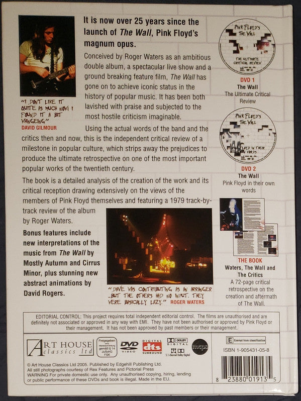 Pink Floyd : Pink Floyd In Their Own Words - Reflections on The Wall (2xDVD-V, Dlx, Unofficial, Boo)