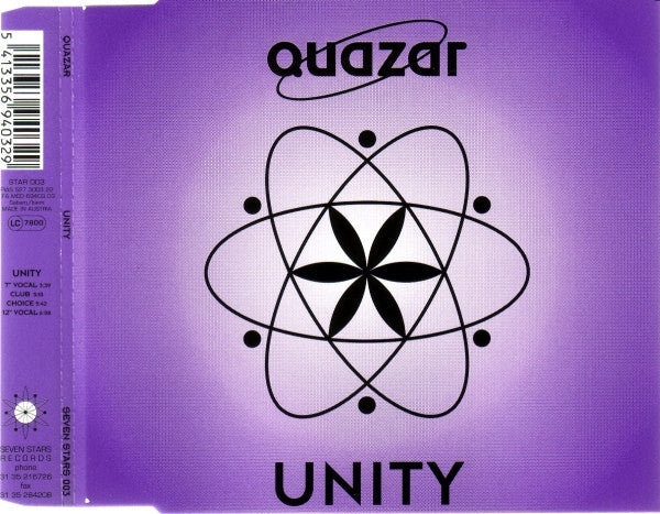 Quazar : Unity (CD, Maxi)