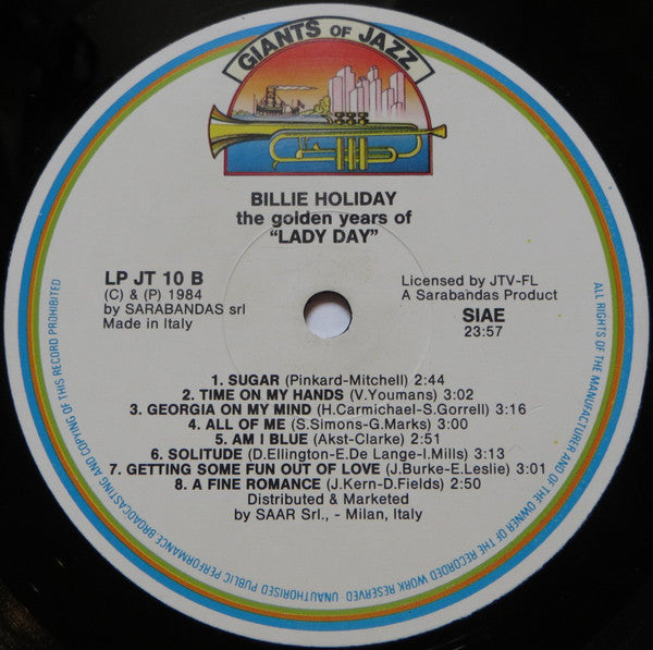 Billie Holiday : Lady Day (LP, Comp)