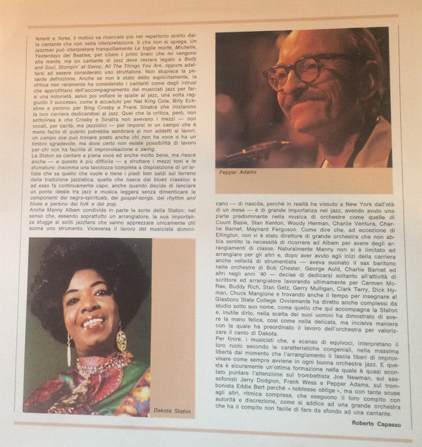 Dakota Staton / Manny Albam Big Band : I Giganti Del Jazz Vol. 41 (LP, Album, RE)