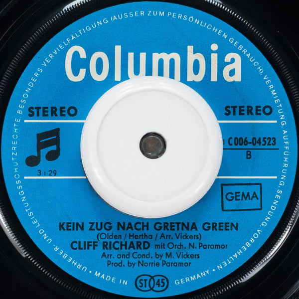 Cliff Richard : Goodbye Sam (Das Ist Die Liebe) / Kein Zug Nach Gretna Green (7", Single)