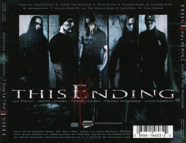 This Ending : Inside The Machine (CD, Album, Enh)