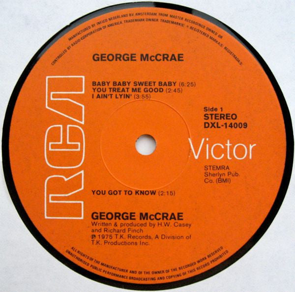 George McCrae : George McCrae (LP, Album)