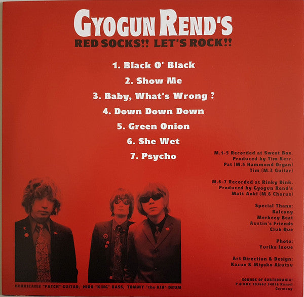 Gyogun Rend's : Red Socks!! Let’s Rock!! (10", MiniAlbum)
