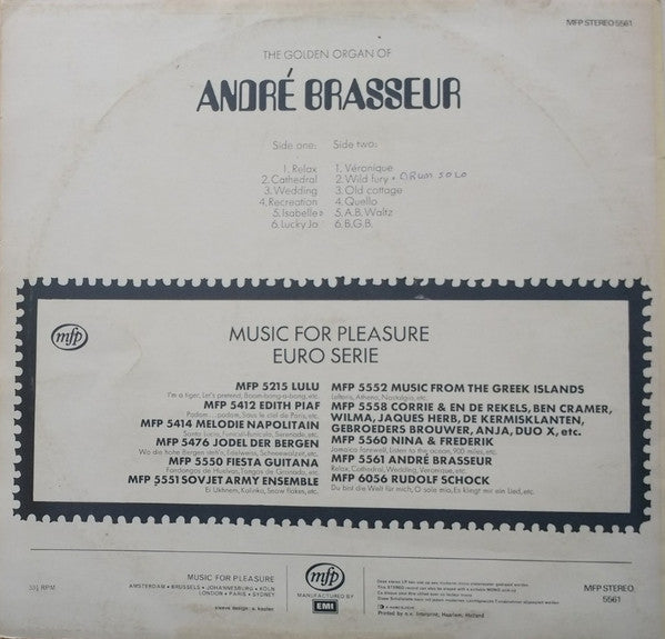 André Brasseur : The Golden Organ Of (LP, RE)