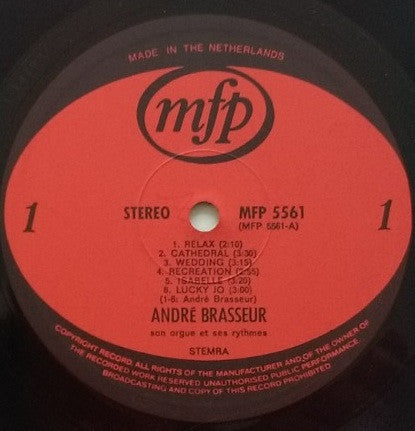 André Brasseur : The Golden Organ Of (LP, RE)