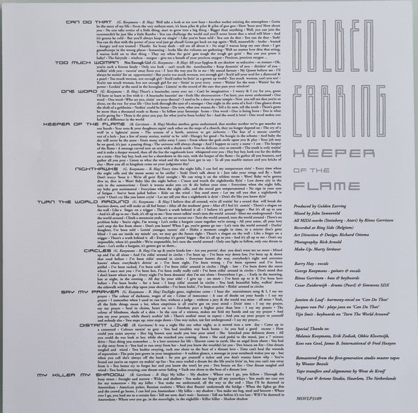 Golden Earring : Keeper Of The Flame (LP, Album, Ltd, Num, cry)