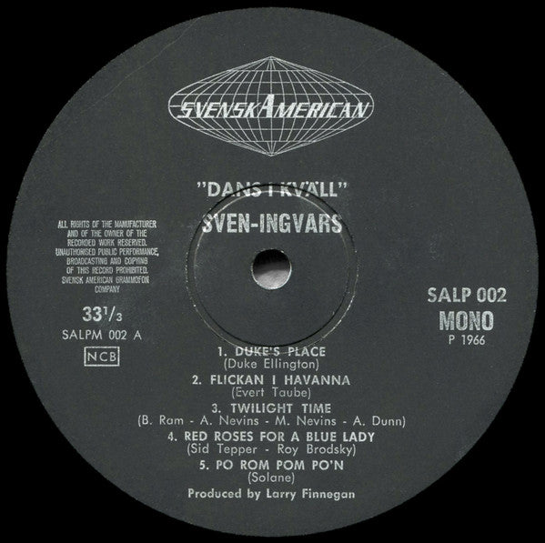 Sven-Ingvars : Dans I Kväll (LP, Mono)