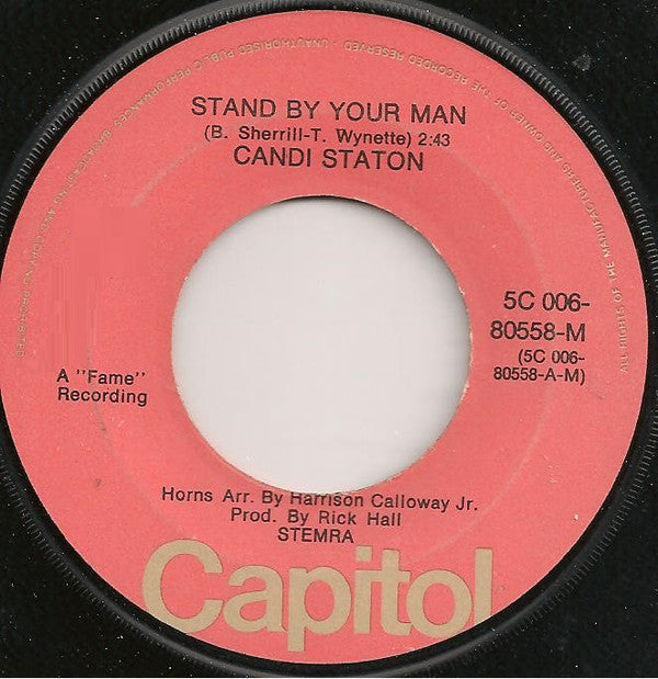 Candi Staton : Stand By Your Man / How Can I Put Out The Flame (7", Single)
