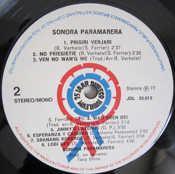 Sonora Paramarera : The Best Of Sonora Paramarera (LP, Comp)