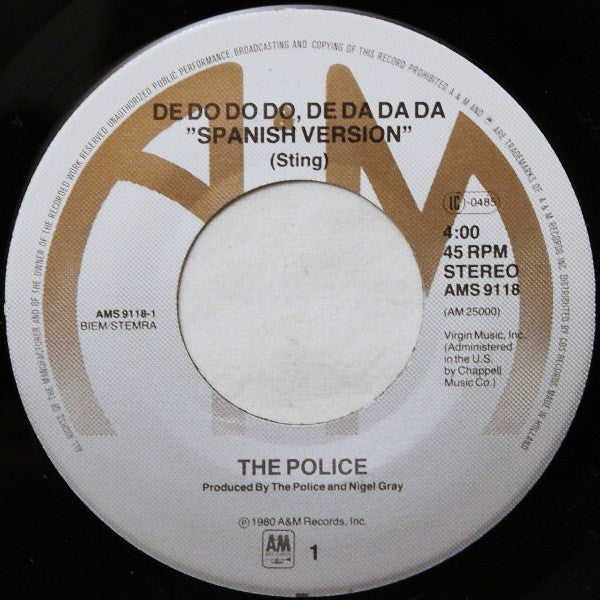 The Police : De Do Do Do, De Da Da Da (In Japanese) (7", Single)