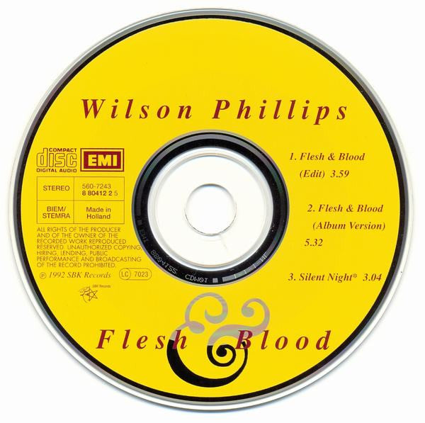 Wilson Phillips : Flesh & Blood (CD, Single)
