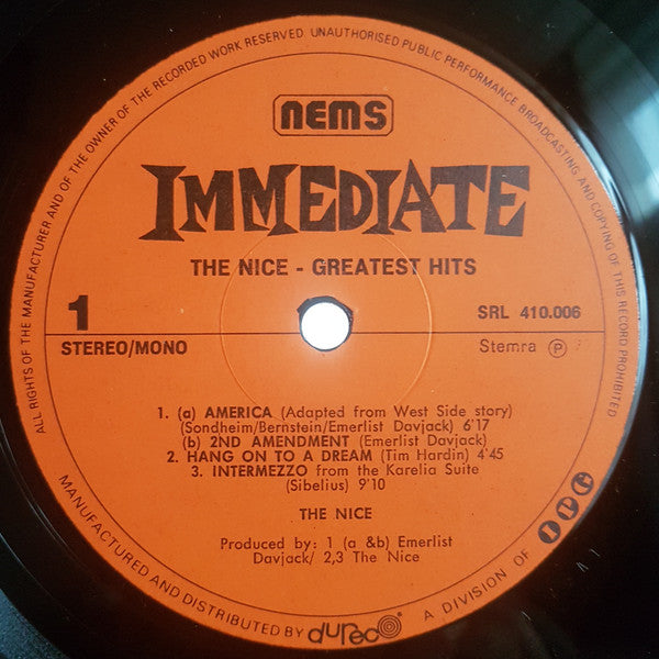 The Nice : Greatest Hits (LP, Comp)