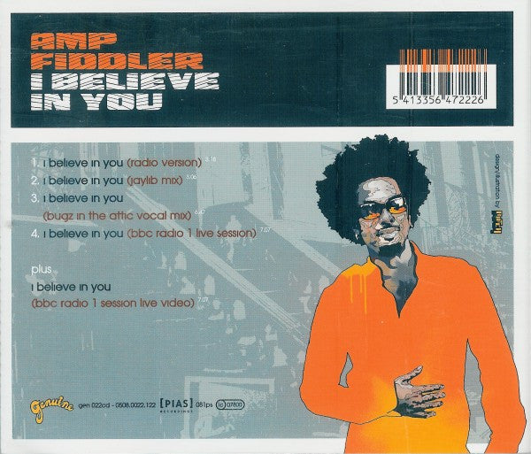 Amp Fiddler : I Believe In You (CD, Single, Enh)