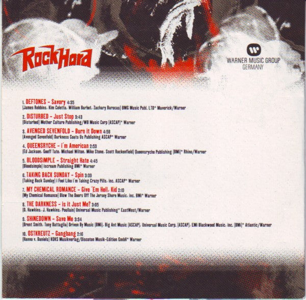 Various : RockHard - Warner Music Group Germany (CD, Comp)