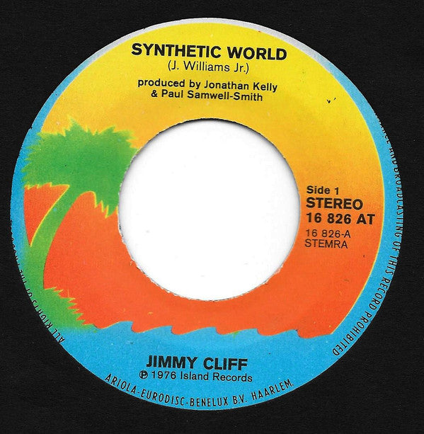 Jimmy Cliff : Synthetic World (7", Single)