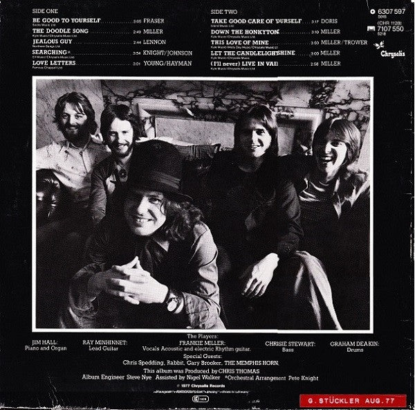 Frankie Miller : Full House (LP, Album)
