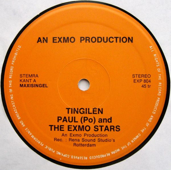 Paul (Po)* And The Exmo Stars : Tingilén (12", Maxi)