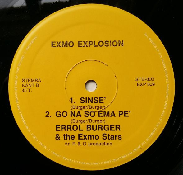 Errol Burger And The Exmo Stars : Exmo Explosion Semoisie (12")