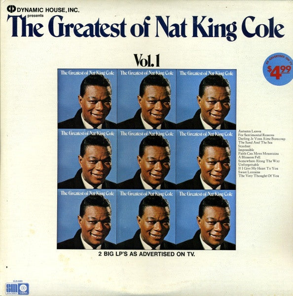Nat King Cole : The Greatest Of Nat King Cole (2xLP, Album, Comp, Jac)