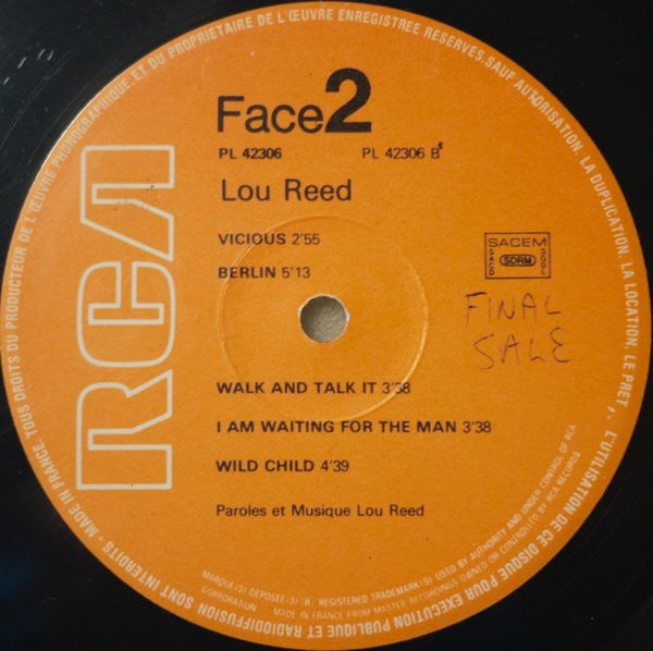 Lou Reed : Lou Reed (3xLP, Comp + 7", S/Sided + Box)