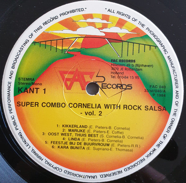Super Combo Cornelia : Rock Salsa With Super Combo Cornelia Vol. 2 (LP)