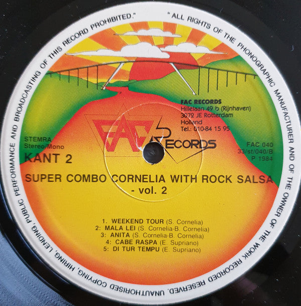 Super Combo Cornelia : Rock Salsa With Super Combo Cornelia Vol. 2 (LP)