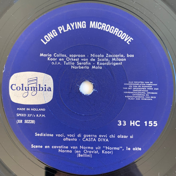 Maria Callas : Casta Diva Norma - Waanzinaria Lucia Di Lammermoor (10")