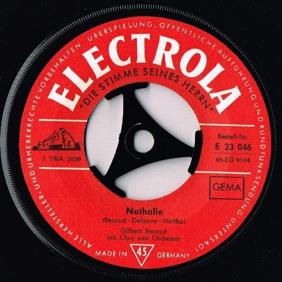 Gilbert Bécaud : Nathalie / Nimm Dir Doch Zeit (7", Single)