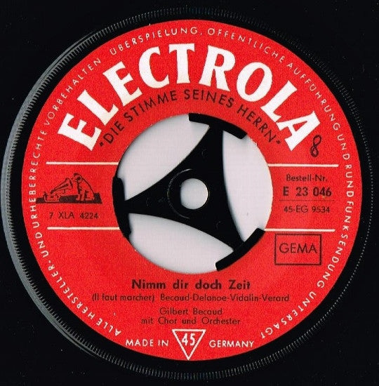Gilbert Bécaud : Nathalie / Nimm Dir Doch Zeit (7", Single)