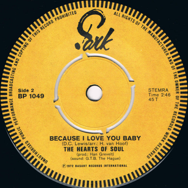 Hearts Of Soul : It's Great Fun (7", Single)