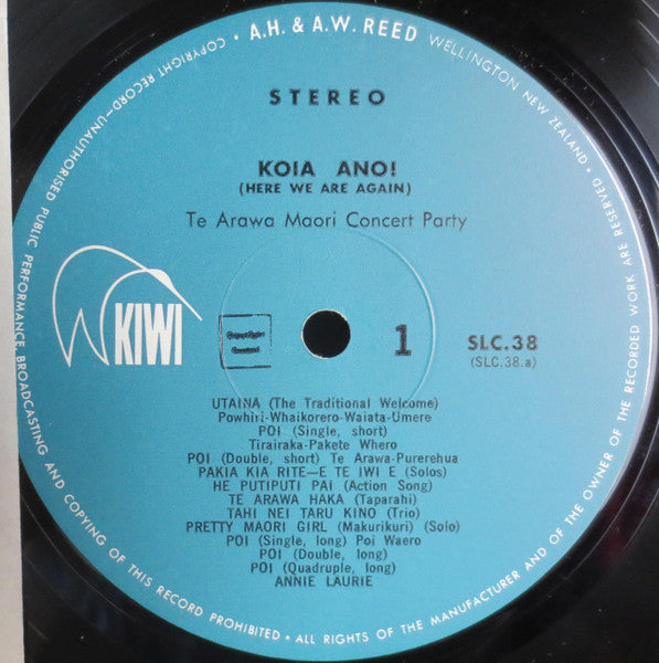 Maori Concert Party : Koia Ano! Here We Are Again! (LP)
