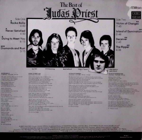 Judas Priest : The Best Of Judas Priest (LP, Comp, RE)