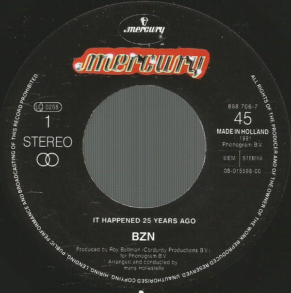 BZN : It Happened 25 Years Ago (7", Single)