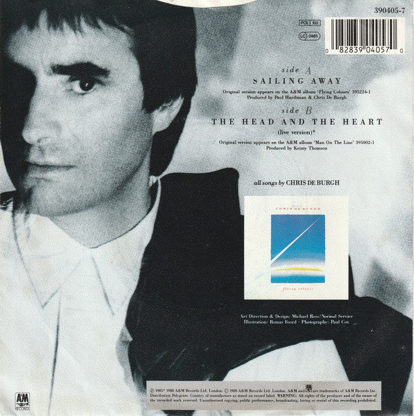 Chris De Burgh : Sailing Away (7", Single)