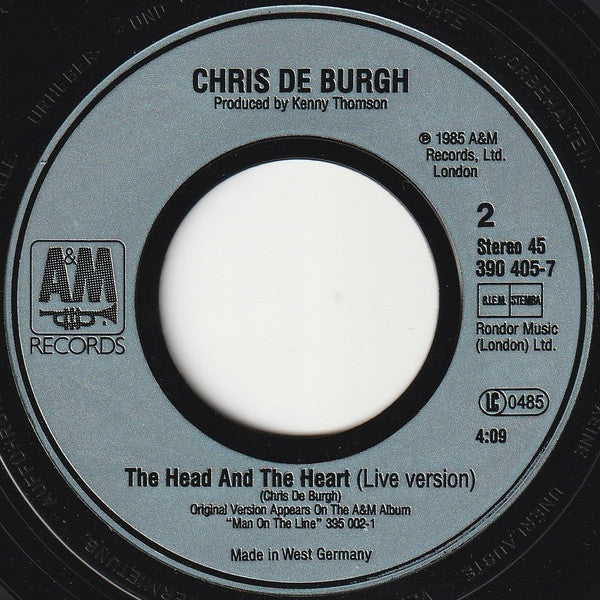 Chris De Burgh : Sailing Away (7", Single)
