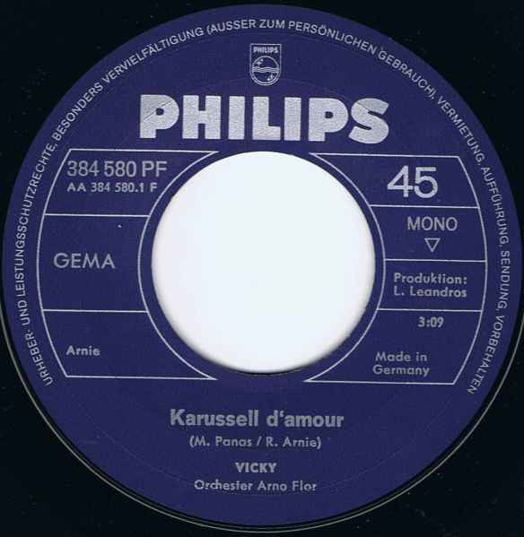 Vicky Leandros : Karussell D'Amour (7", Single, Mono)
