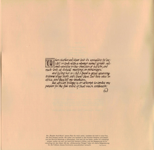 Neil Diamond : Tap Root Manuscript (LP, Album)