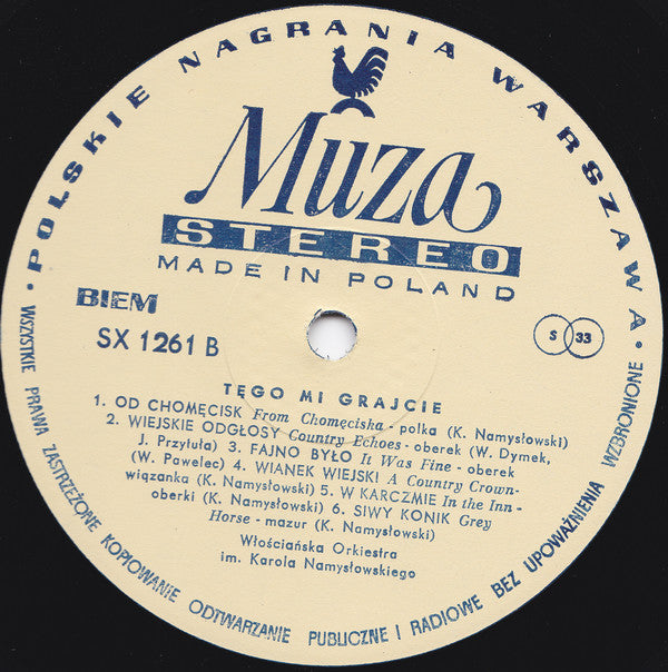 Włościańska Orkiestra Im. Karola Namysłowskiego : Tęgo Mi Grajcie (LP, Album)